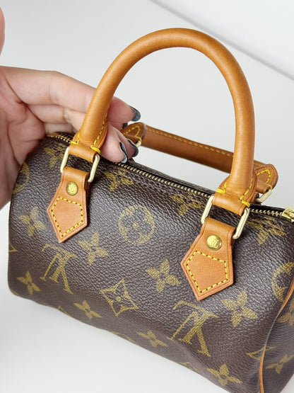Louis Vuitton Vintage Mini Speedy Handbag Crossbody Bag