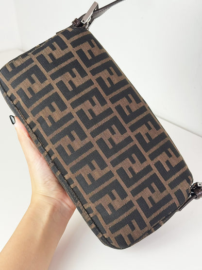 Fendi Vintage Zucca Baguette Shoulder Bag
