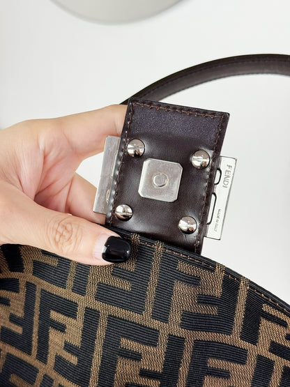 Fendi Vintage Zucca Baguette Shoulder Bag