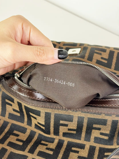 Fendi Vintage Zucca Baguette Shoulder Bag