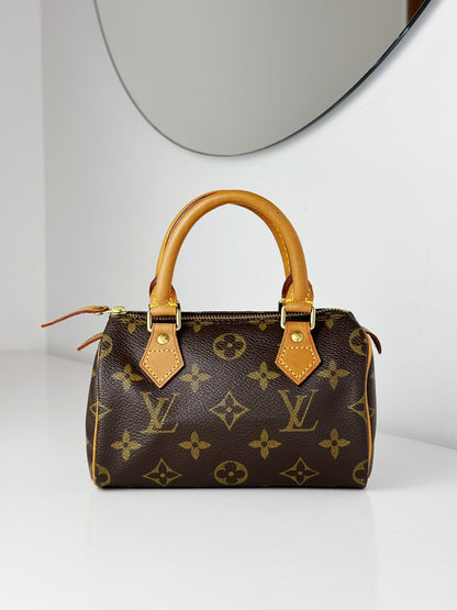 Louis Vuitton Vintage Mini Speedy Handbag Crossbody Bag