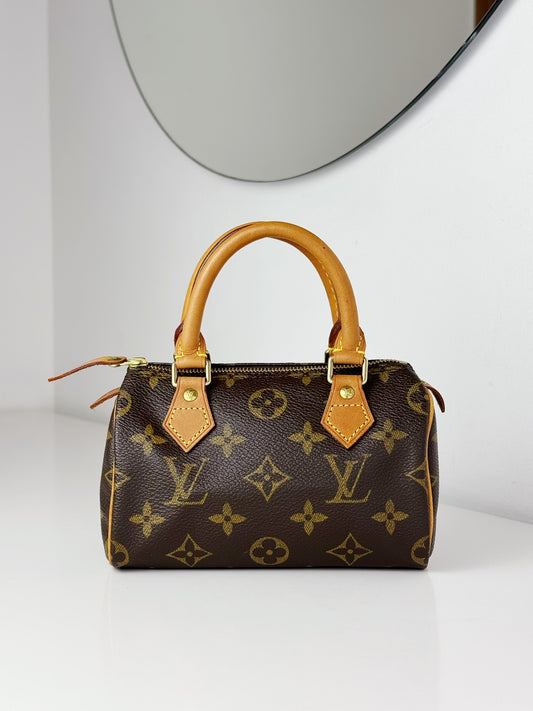 Louis Vuitton Vintage Mini Speedy Handbag Crossbody Bag