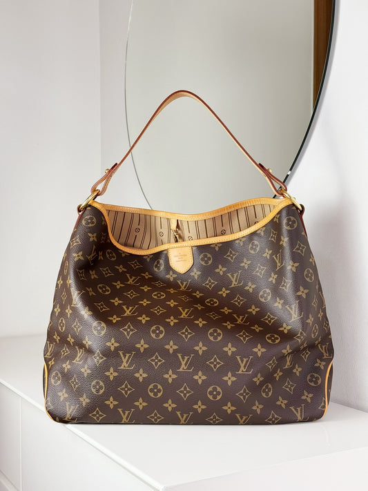 Louis Vuitton Vintage Delightful MM Tote Crossbody Bag