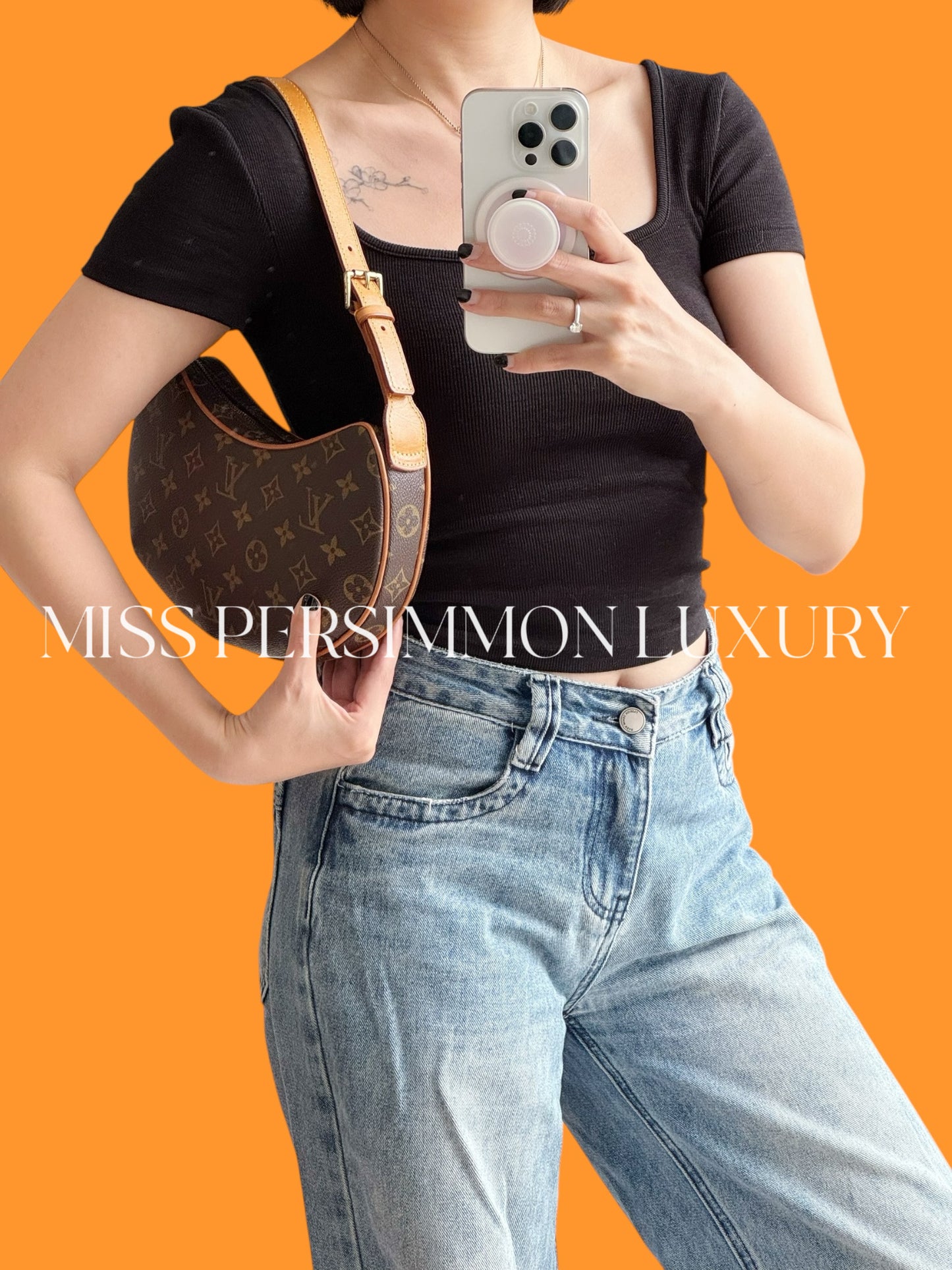 Louis Vuitton Vintage Croissant PM Shoulder Bag