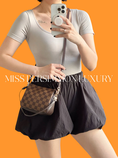 Louis Vuitton Vintage Damier Trousse Pochette Shoulder Crossbody Bag