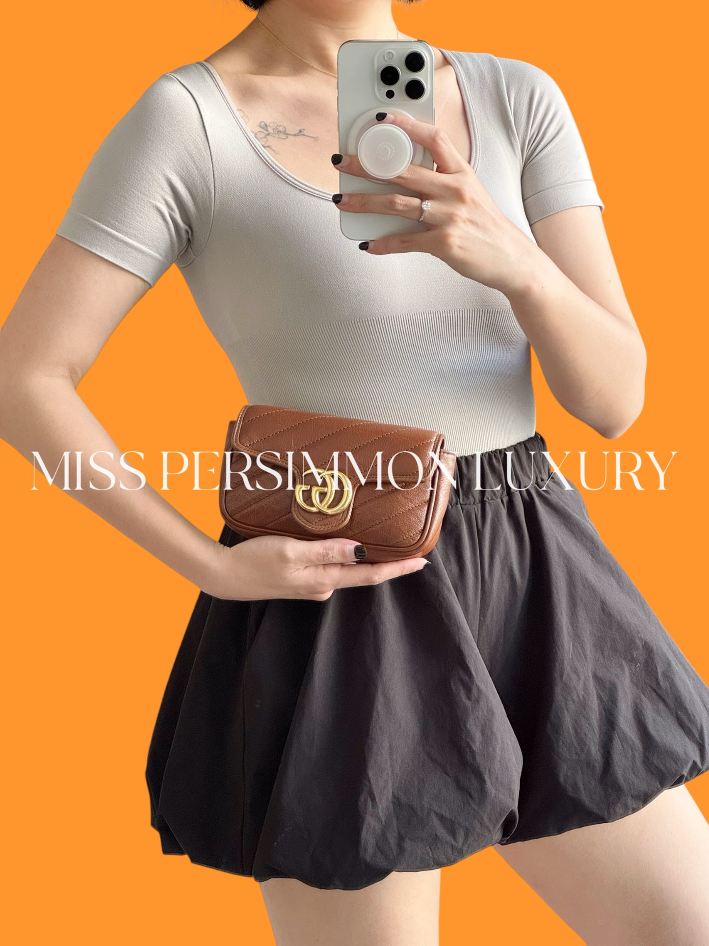 Gucci Vintage Super Mini Marmont Shoulder Crossbody Bag