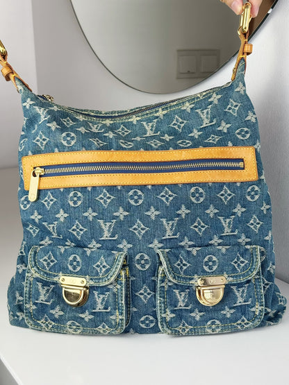 Louis Vuitton Vintage Denim Baggy GM Shoulder Bag