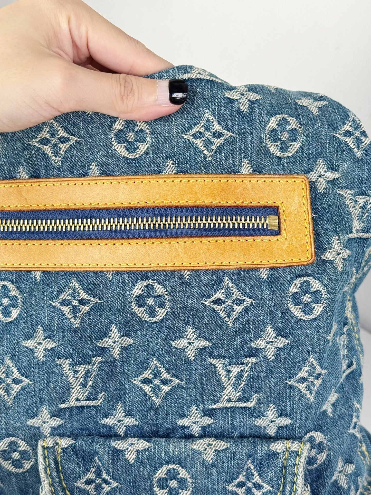 Louis Vuitton Vintage Denim Baggy GM Shoulder Bag