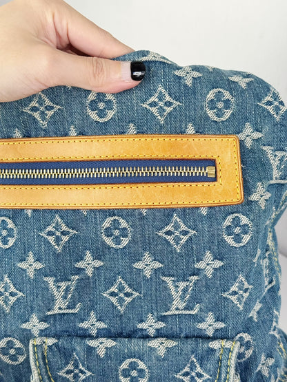 Louis Vuitton Vintage Denim Baggy GM Shoulder Bag