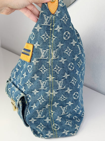 Louis Vuitton Vintage Denim Baggy GM Shoulder Bag