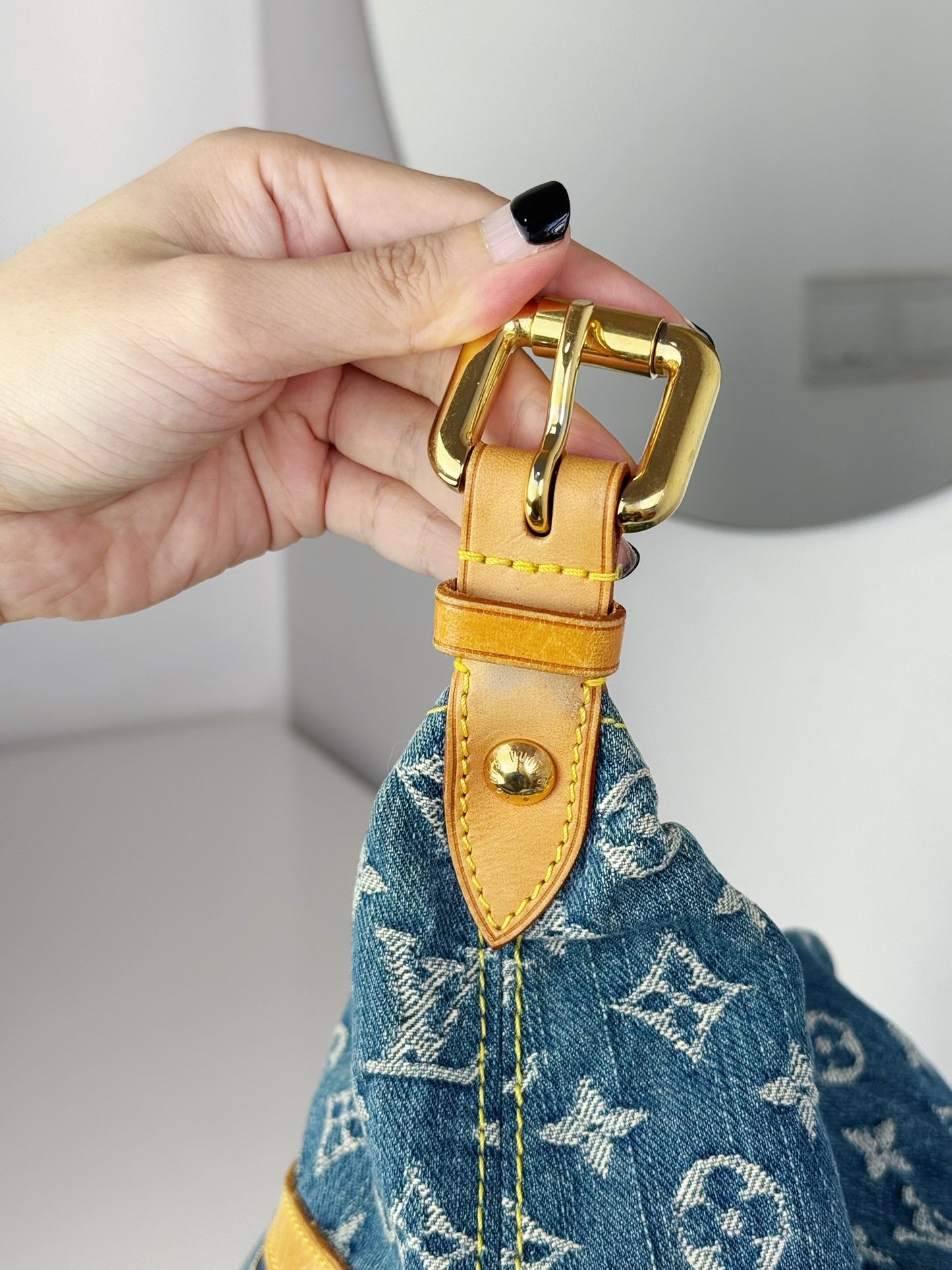 Louis Vuitton Vintage Denim Baggy GM Shoulder Bag