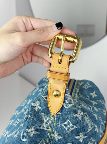 Louis Vuitton Vintage Denim Baggy GM Shoulder Bag