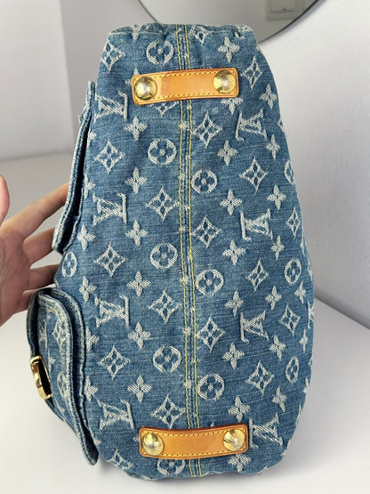 Louis Vuitton Vintage Denim Baggy GM Shoulder Bag