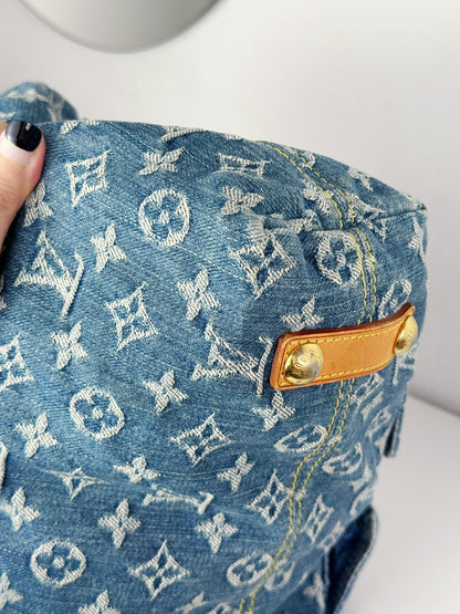 Louis Vuitton Vintage Denim Baggy GM Shoulder Bag