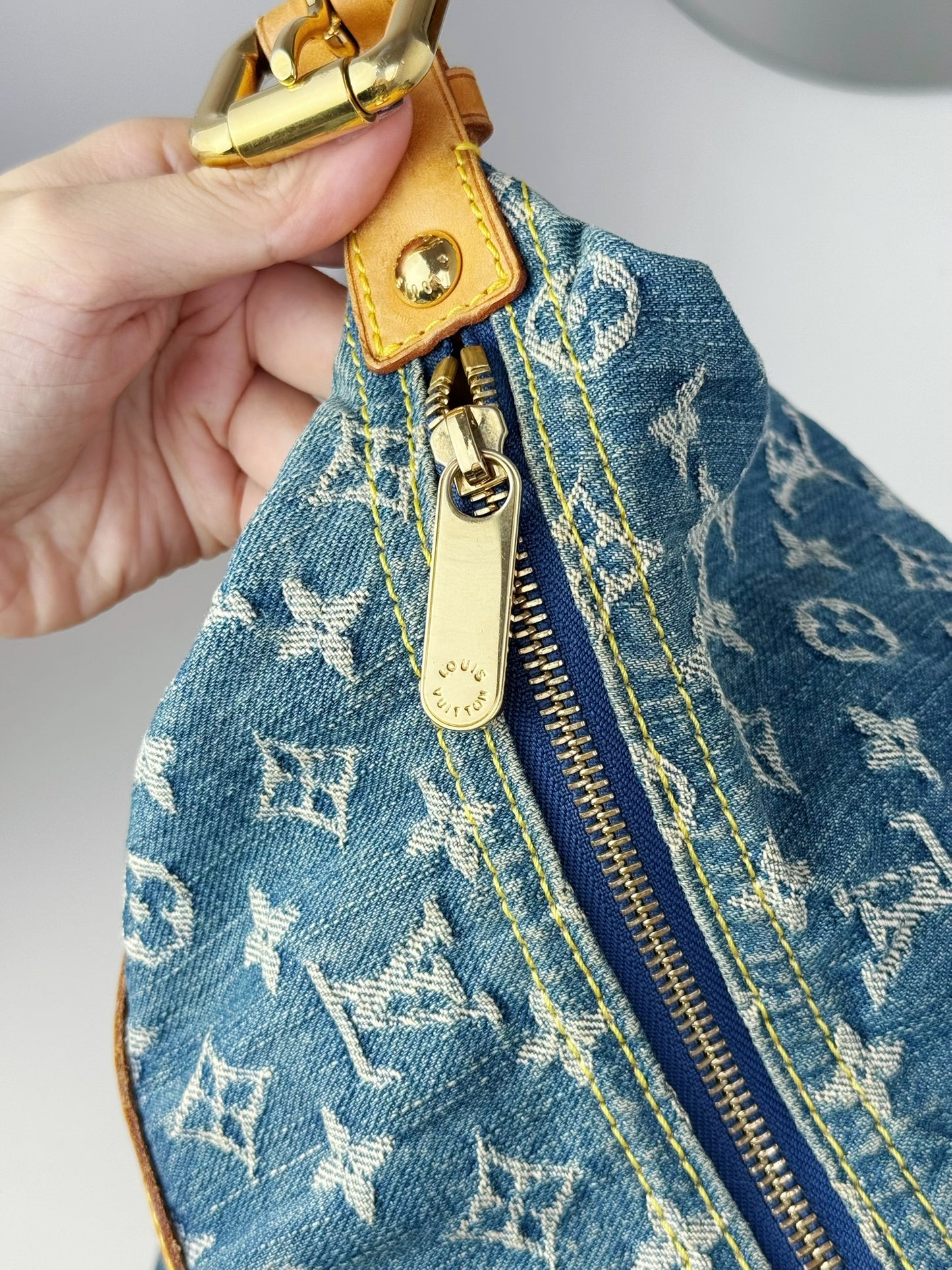 Louis Vuitton Vintage Denim Baggy GM Shoulder Bag