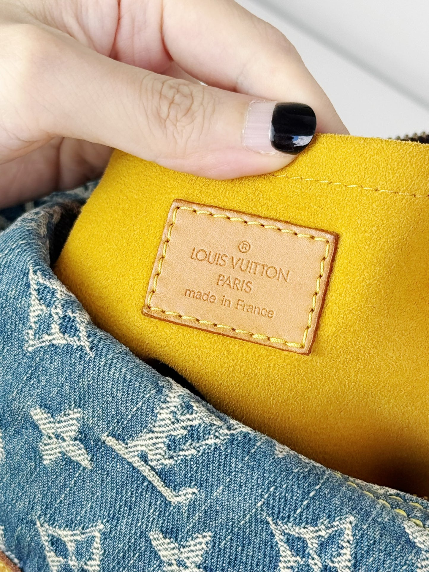 Louis Vuitton Vintage Denim Baggy GM Shoulder Bag