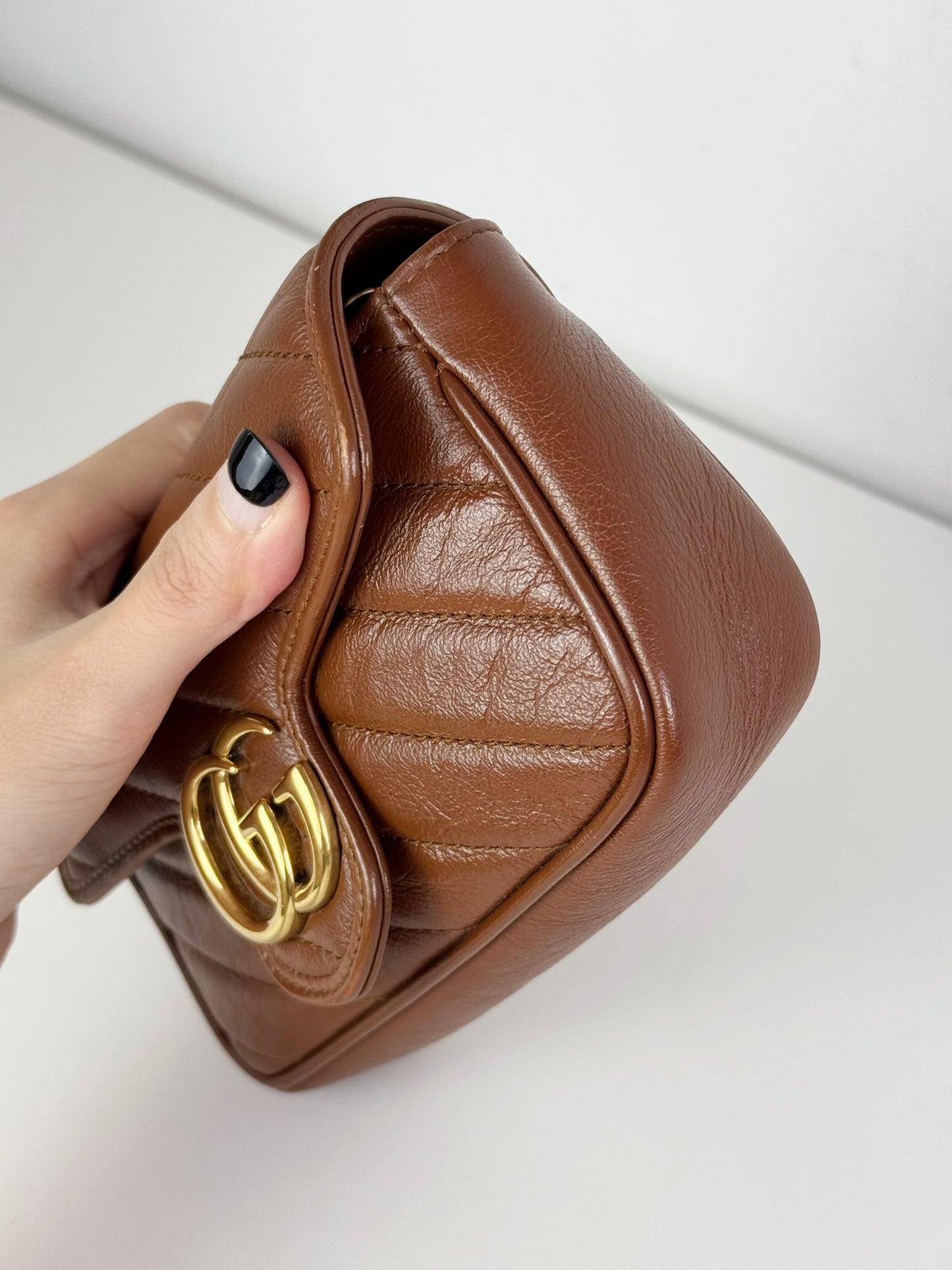 Gucci Vintage Super Mini Marmont Shoulder Crossbody Bag