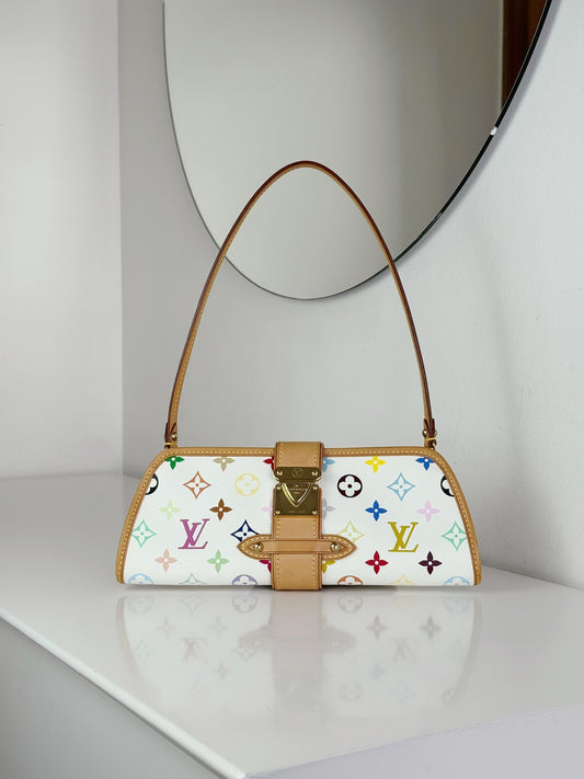 Louis Vuitton Vintage Takashi Murakami Multicolor Shirley Shoulder Crossbody Bag