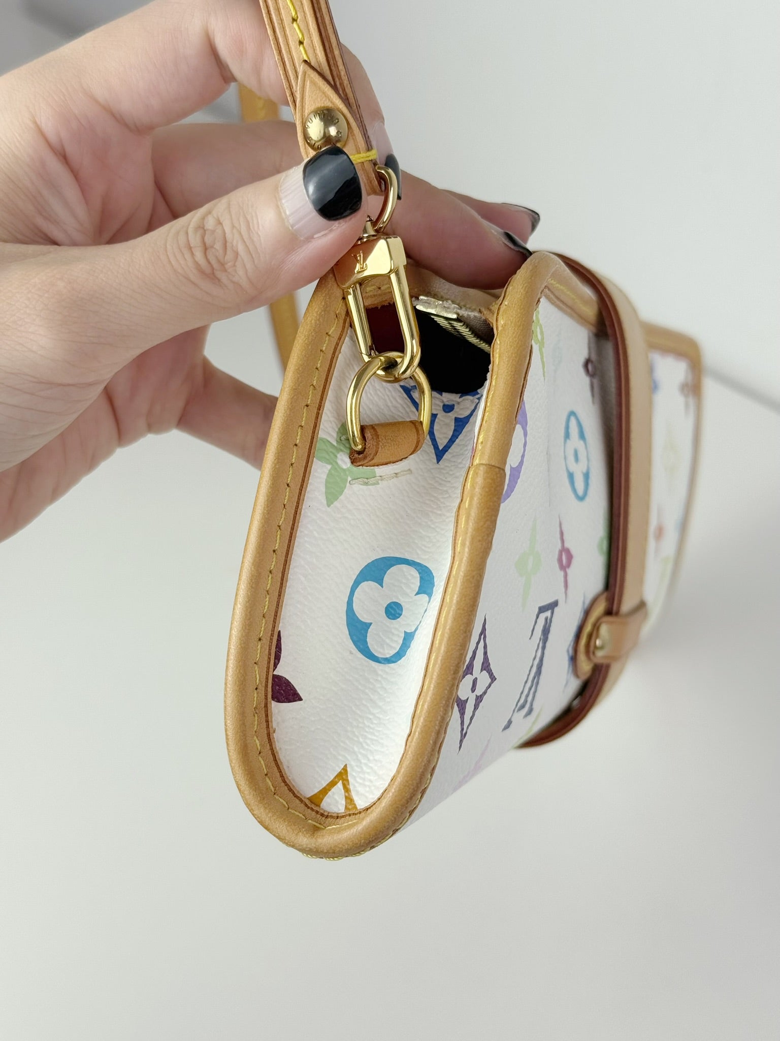 【LOUIS VUITTON】モノグラム Louis Vuitton Vintage Takashi Murakami Multicolor Shirley Shoulder