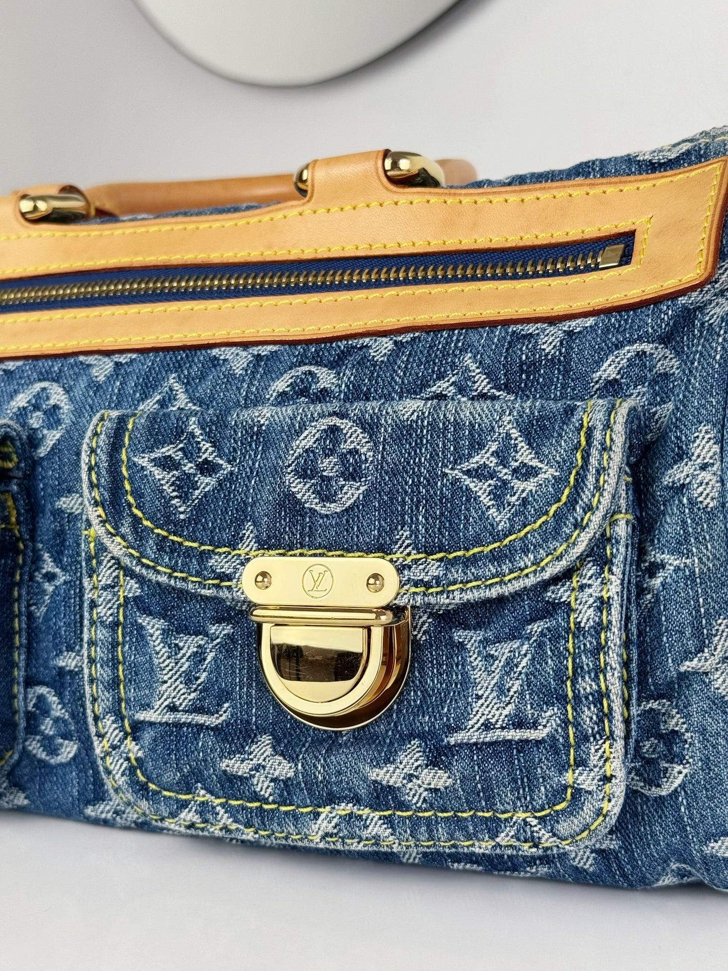 Louis Vuitton Vintage Denim Neo Speedy Handbag