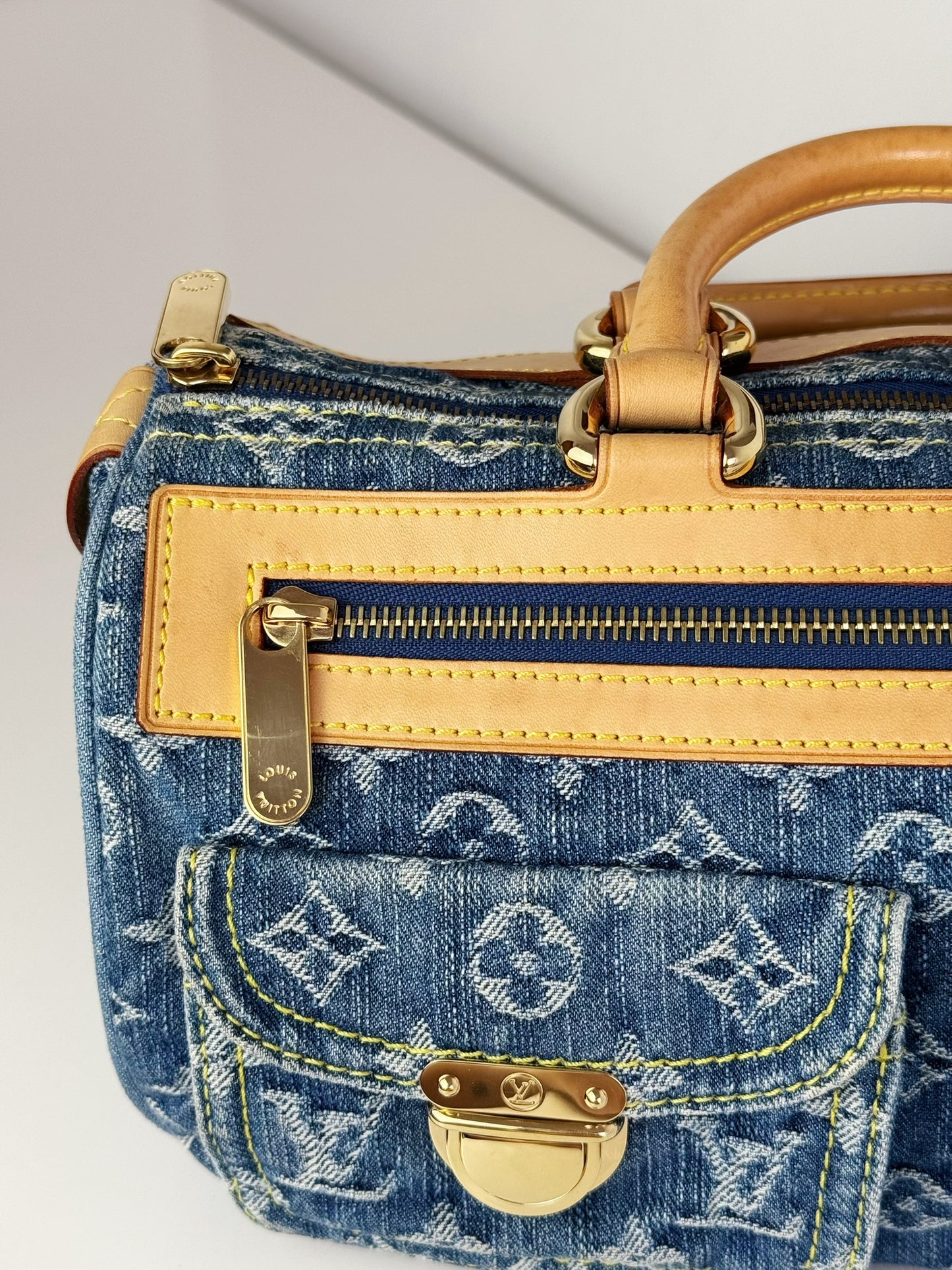 Louis Vuitton Vintage Denim Neo Speedy Handbag