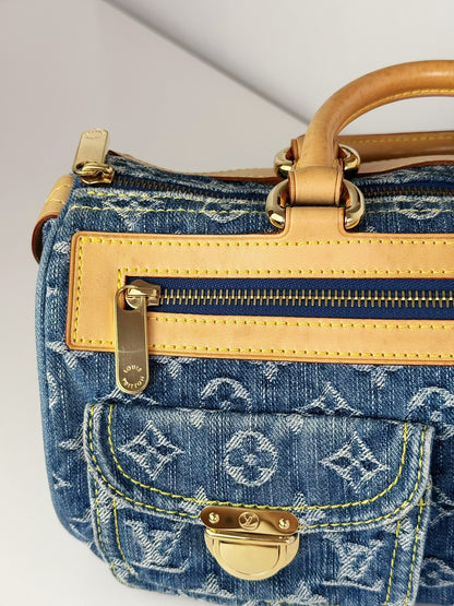 Louis Vuitton Vintage Denim Neo Speedy Handbag
