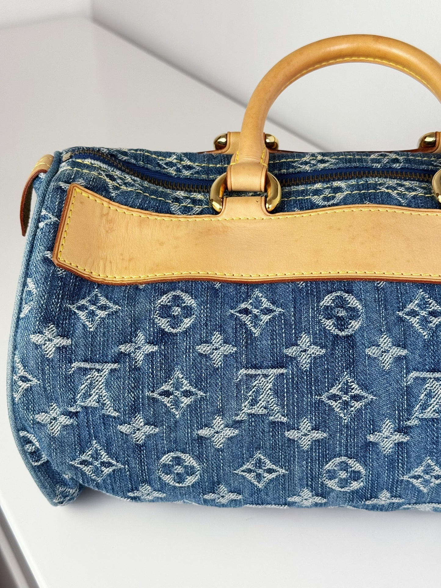 Louis Vuitton Vintage Denim Neo Speedy Handbag