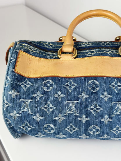 Louis Vuitton Vintage Denim Neo Speedy Handbag