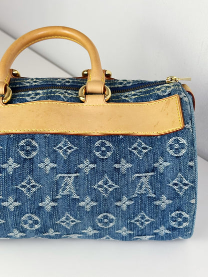 Louis Vuitton Vintage Denim Neo Speedy Handbag