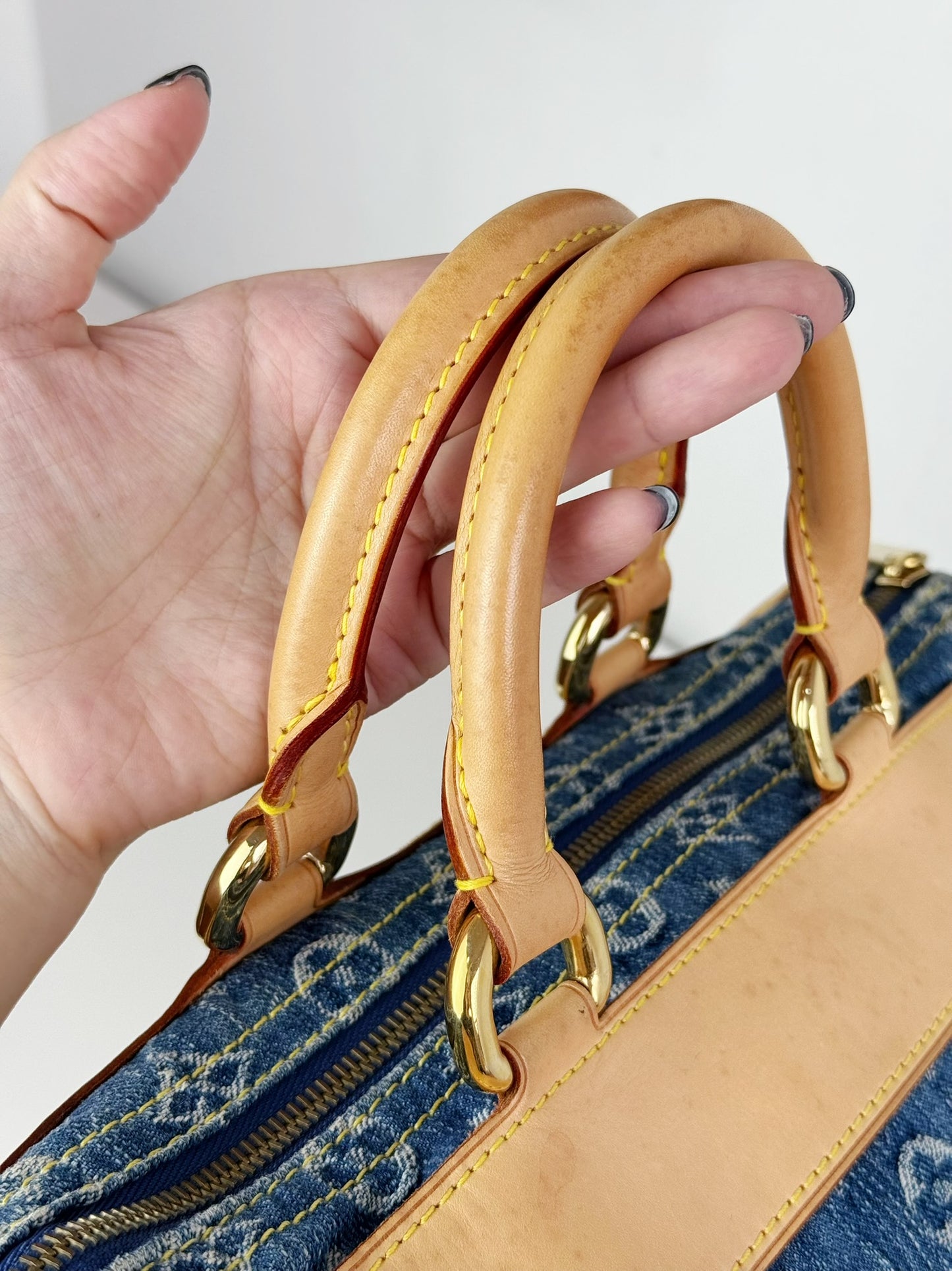 Louis Vuitton Vintage Denim Neo Speedy Handbag