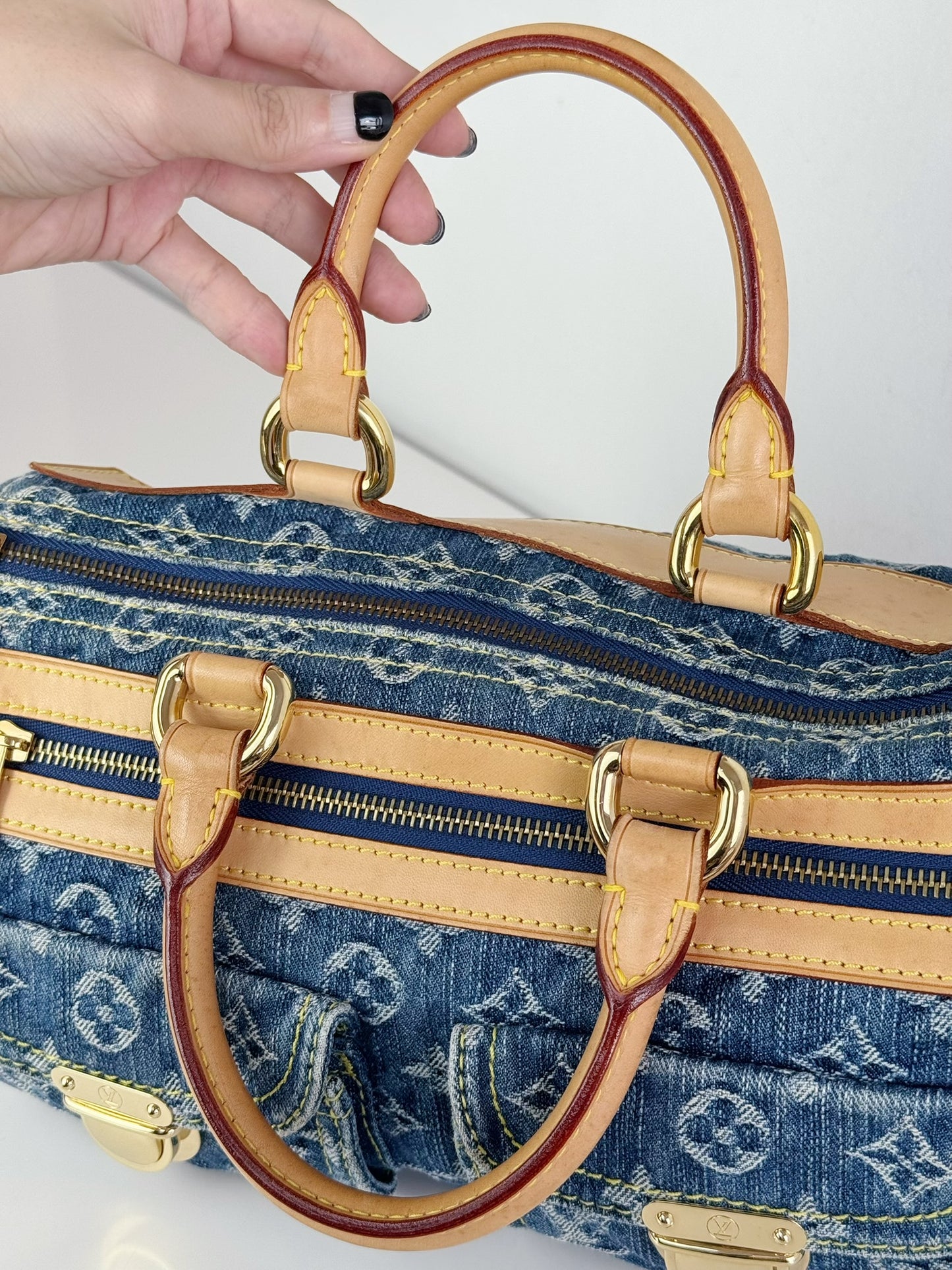 Louis Vuitton Vintage Denim Neo Speedy Handbag