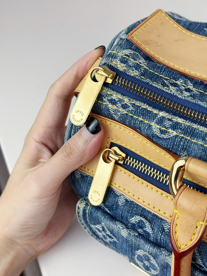 Louis Vuitton Vintage Denim Neo Speedy Handbag