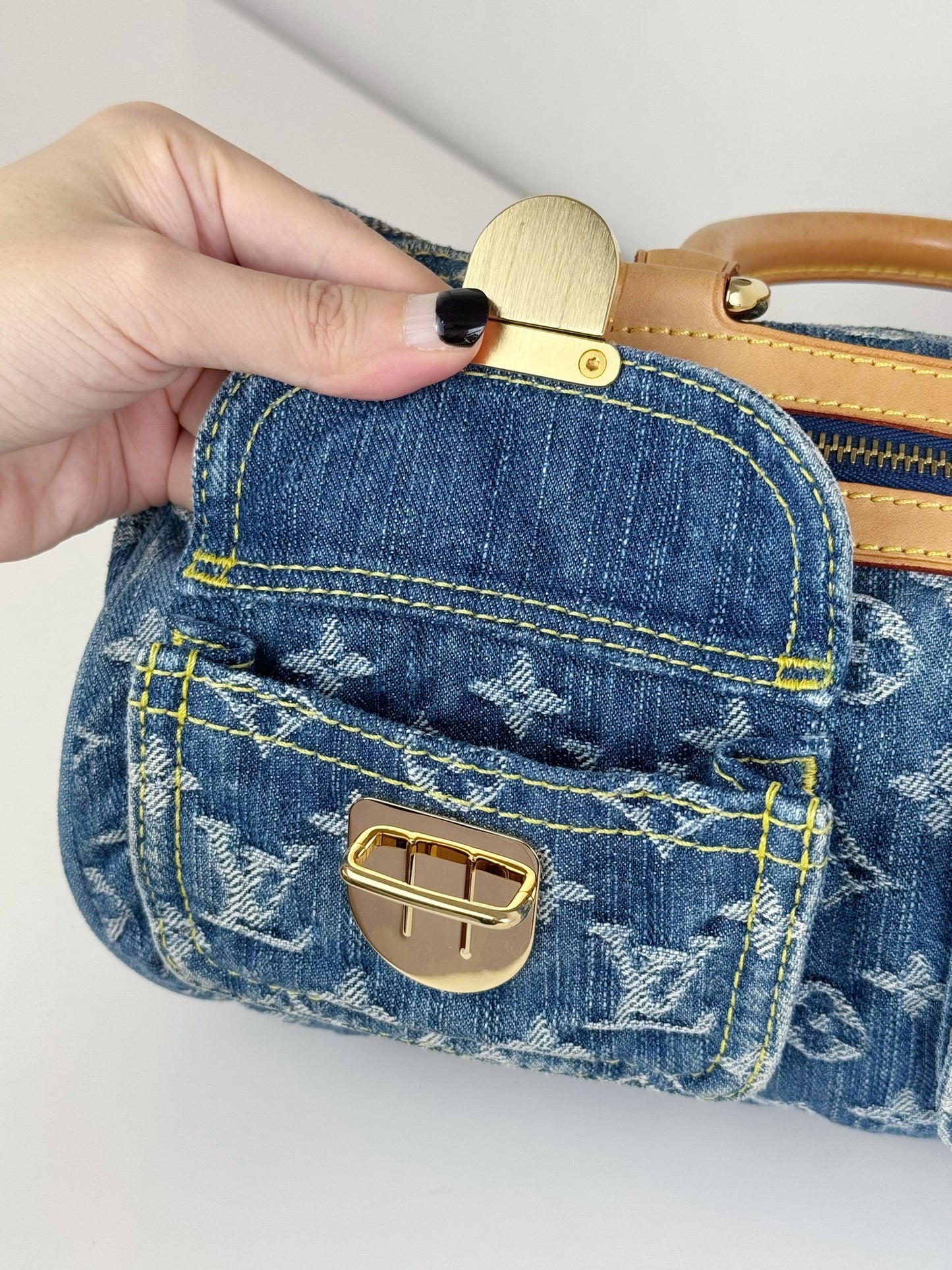 Louis Vuitton Vintage Denim Neo Speedy Handbag