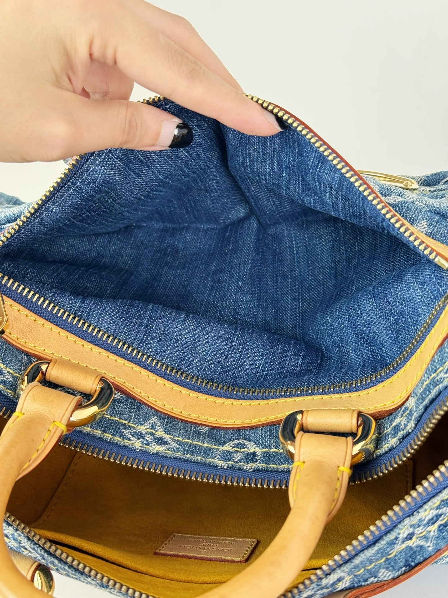 Louis Vuitton Vintage Denim Neo Speedy Handbag