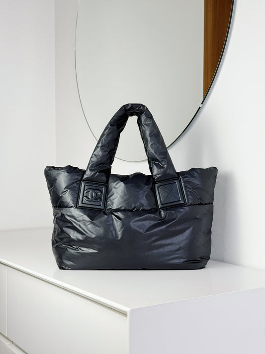 Chanel Vintage Coco Cocoon Tote Shoulder Bag