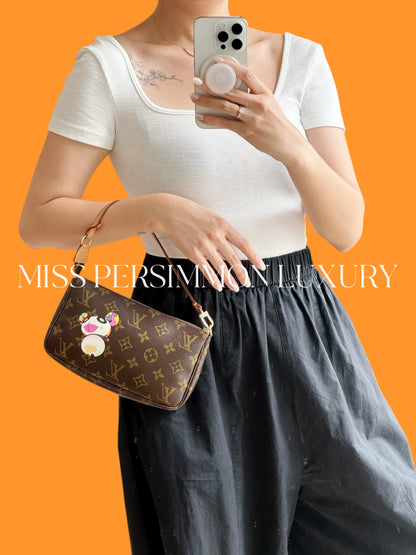 Louis Vuitton Takashi Murakami Panda Pochette Accessoires Shoulder Crossbody Bag