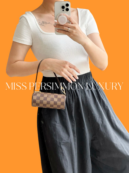 Louis Vuitton Vintage Damier Mini Papillon Handbag Crossbody Bag