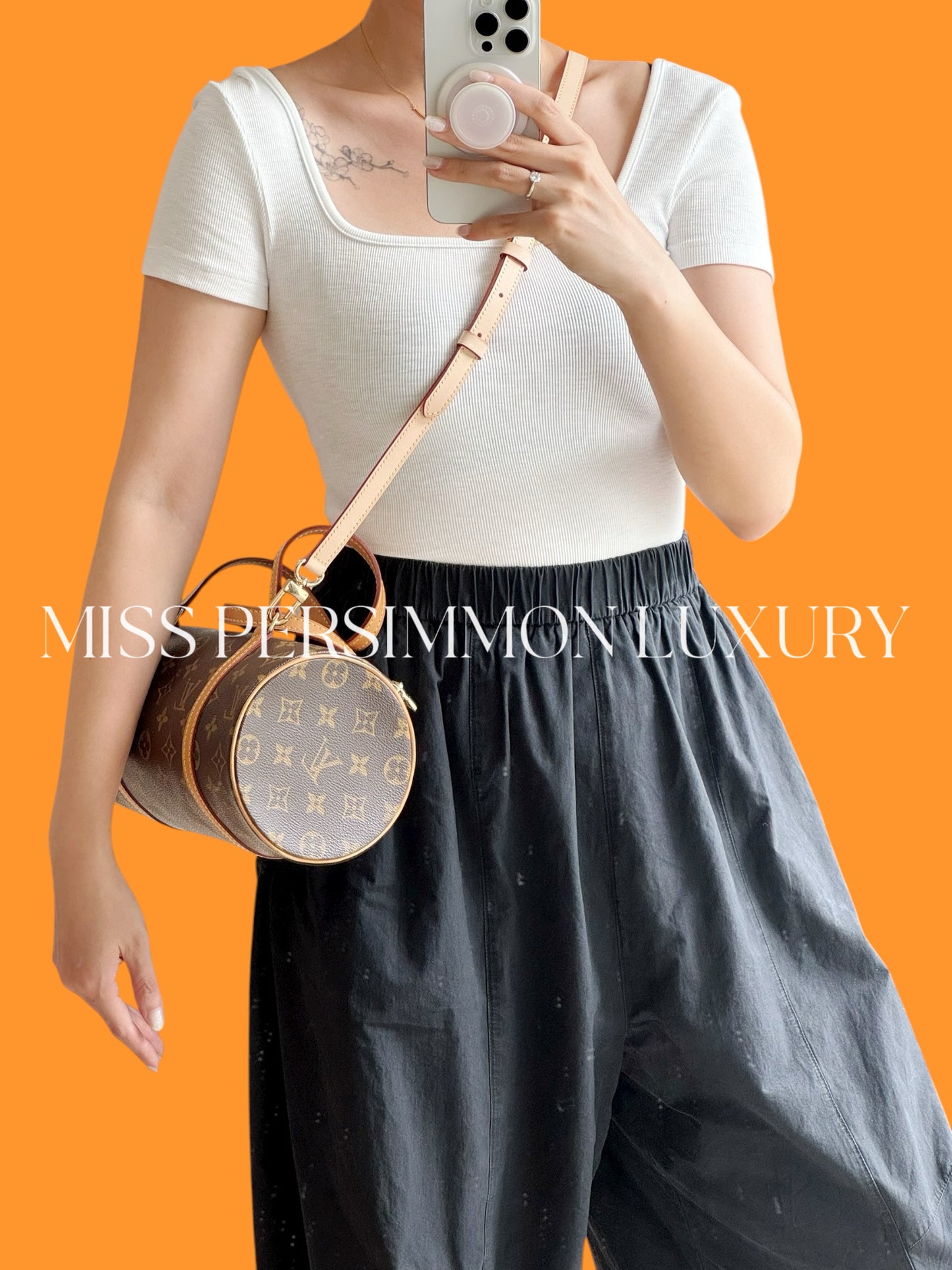 Louis Vuitton Vintage Papillon 26 Handbag Crossbody Bag