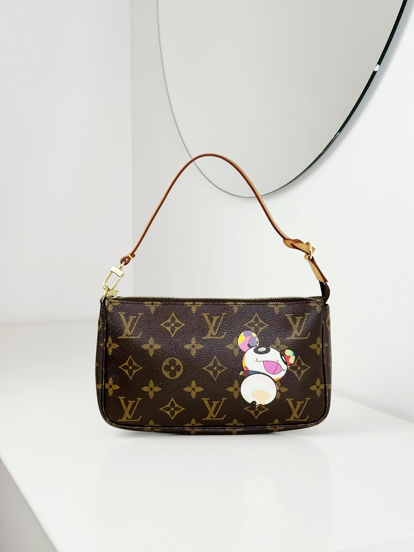 Louis Vuitton Takashi Murakami Panda Pochette Accessoires Shoulder Crossbody Bag