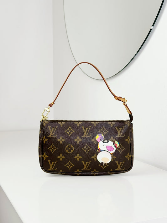Louis Vuitton Takashi Murakami Panda Pochette Accessoires Shoulder Crossbody Bag