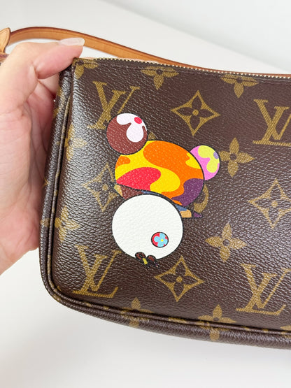 Louis Vuitton Takashi Murakami Panda Pochette Accessoires Shoulder Crossbody Bag