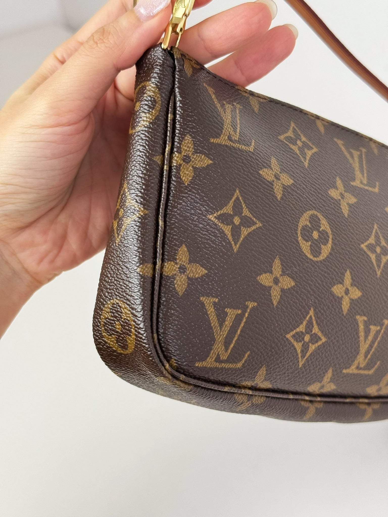 Louis Vuitton サコッシュ ブラウン Louis Vuitton Multi Pochette Accessoires Shoulder Bag Brown Khaki
