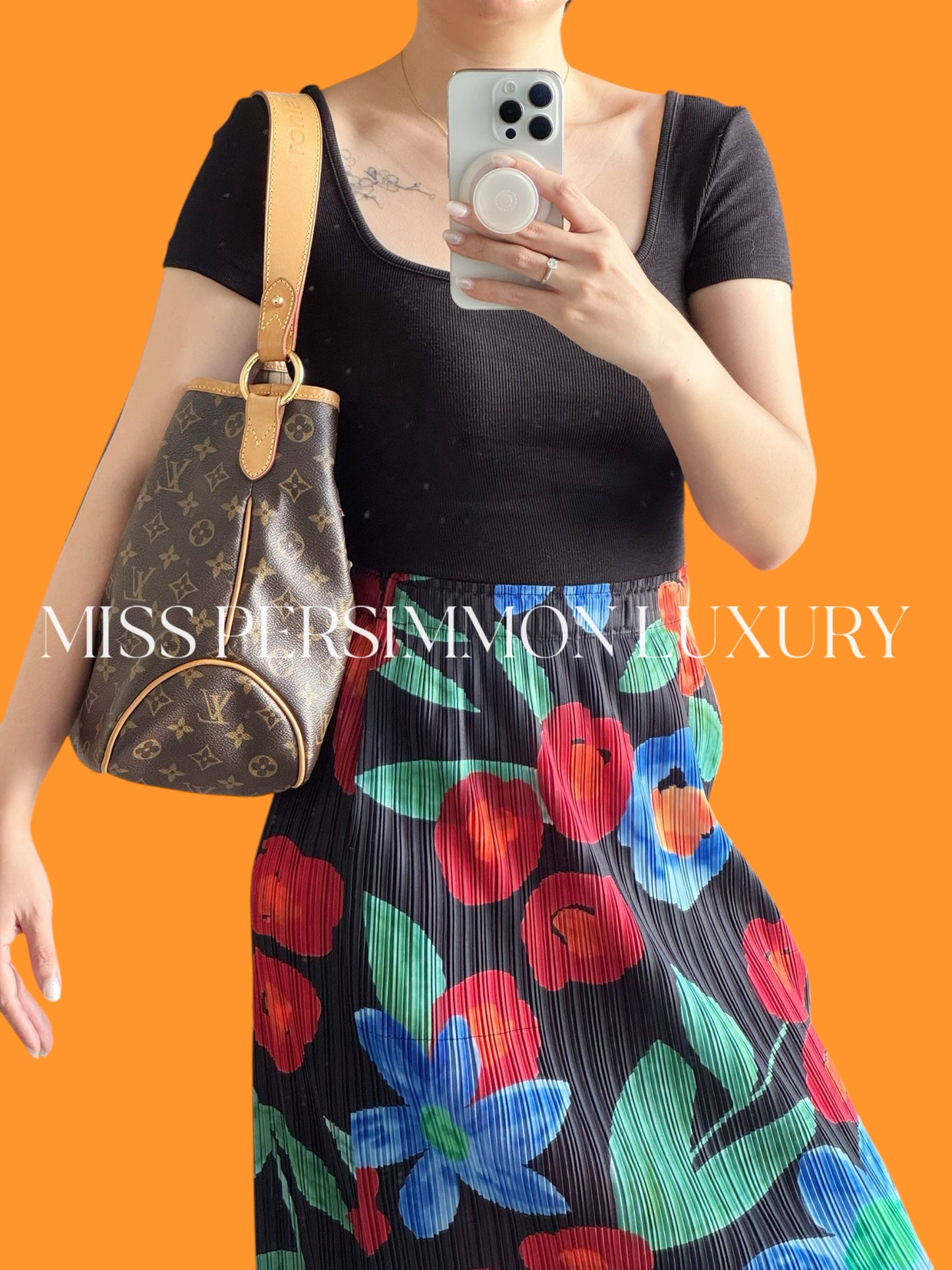 Louis Vuitton Vintage Delightful PM Tote Crossbody Bag