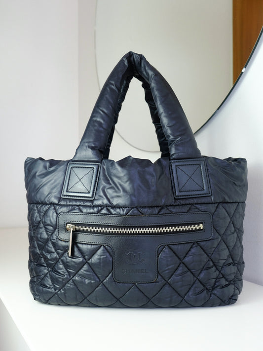 Chanel Vintage Coco Cocoon Tote Shoulder Bag
