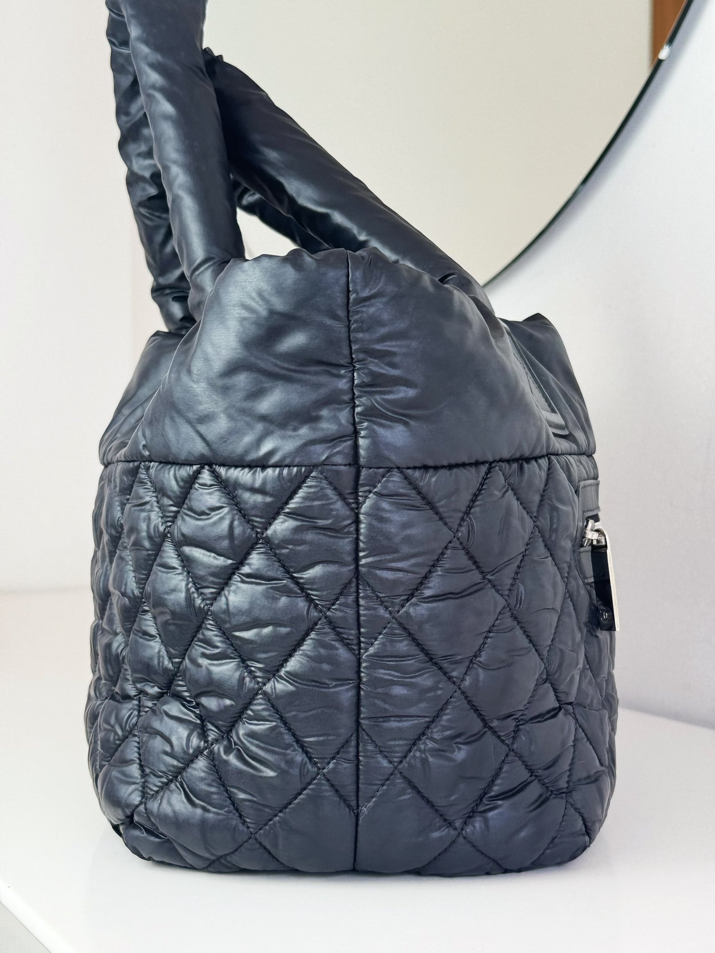 Chanel Vintage Coco Cocoon Tote Shoulder Bag
