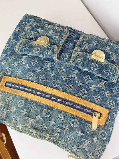 Louis Vuitton Vintage Denim Baggy GM Shoulder Bag