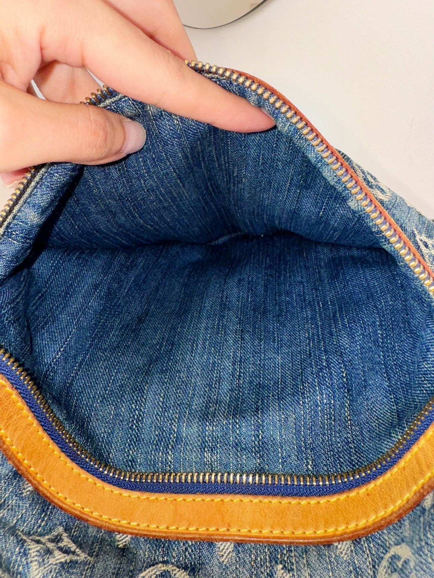 Louis Vuitton Vintage Denim Baggy GM Shoulder Bag