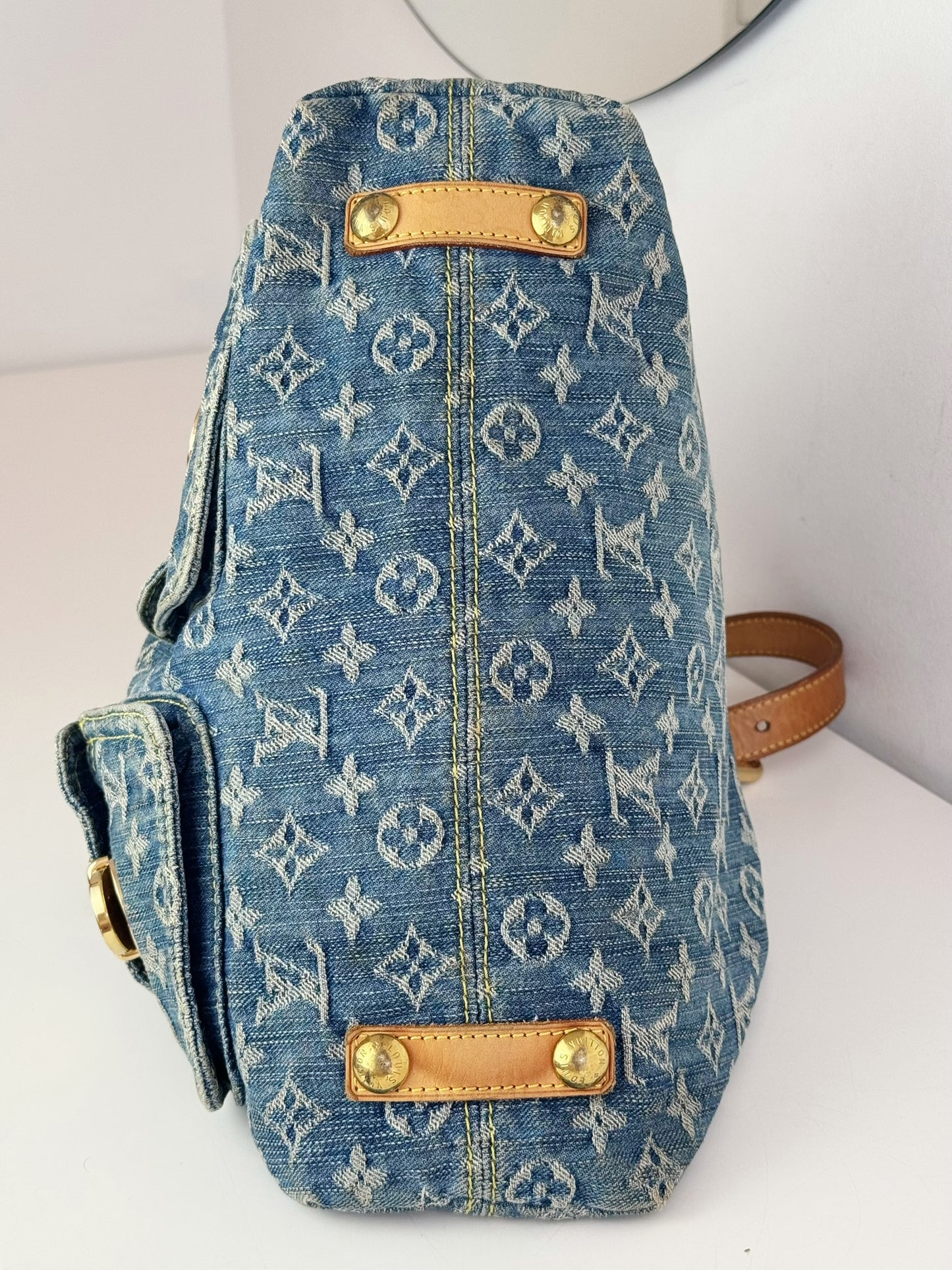 Louis Vuitton Vintage Denim Baggy GM Shoulder Bag