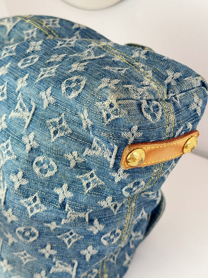 Louis Vuitton Vintage Denim Baggy GM Shoulder Bag