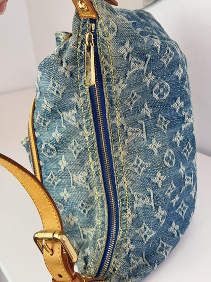 Louis Vuitton Vintage Denim Baggy GM Shoulder Bag